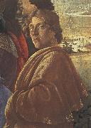 Detail from the Adoraton of the Magi, Sandro Botticelli